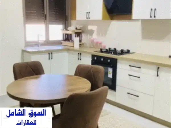 شقة مفروشة للايجار عين منجد جديد غير مسكون