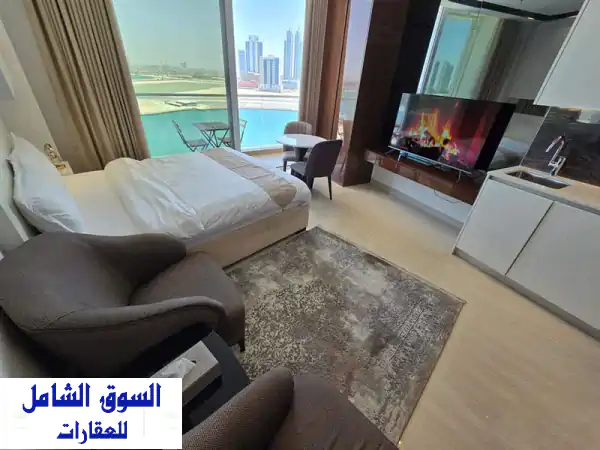 Studio for rent furnished including electricity, water in Spiral Orchid Residence in Seef