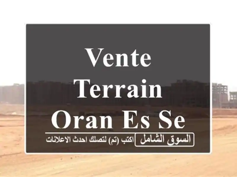 Vente Terrain Oran Es senia