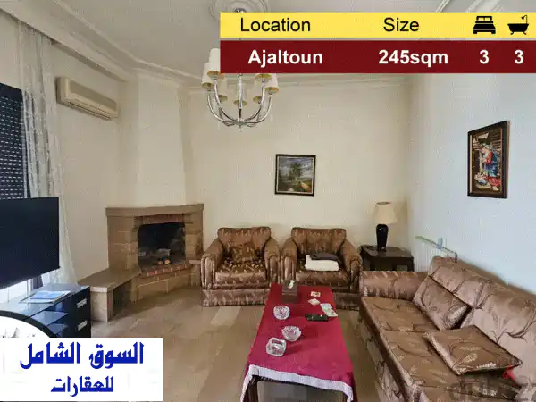 Ajaltoun 245m2  Panoramic View  Well lighted  Prime Location  TO