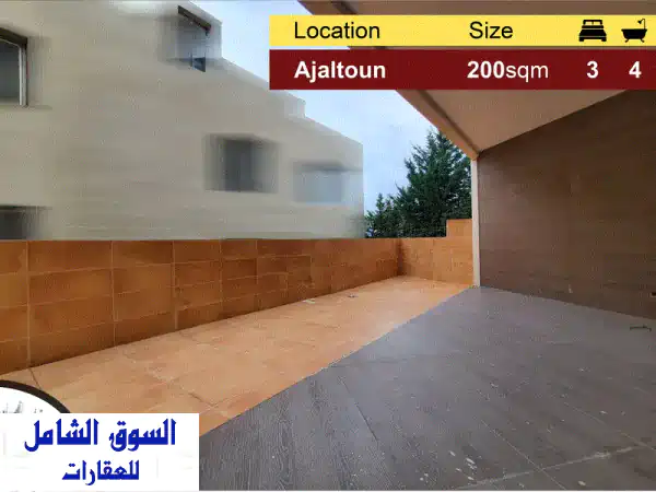 Ajaltoun 200m2  85m2 Terrace  Private Street  HighEnd  DA