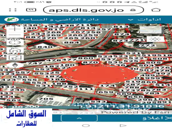 ارض 570 متر تصلح لاسكان حوض الحمرانيه عمان الزهور