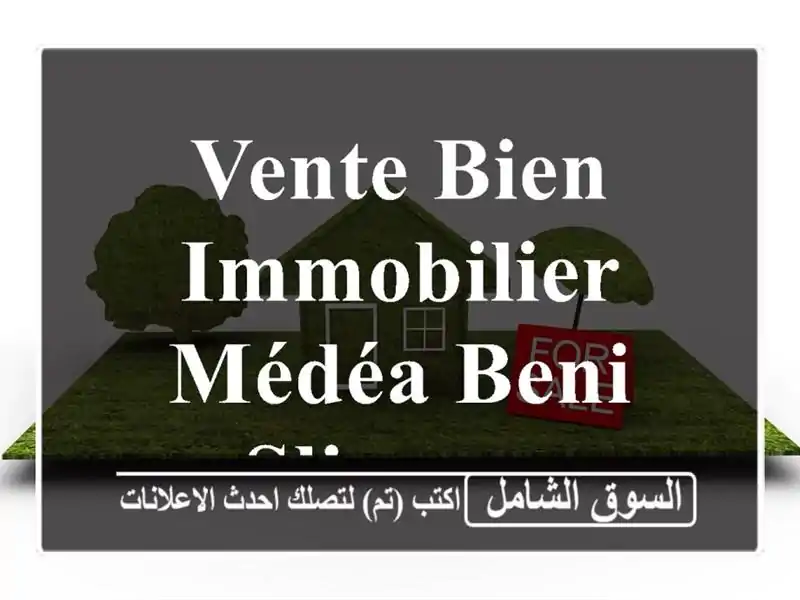 Vente bien immobilier Médéa Beni slimane