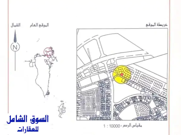 أرض سكنية للبيع في البسيتين - 765.7م² (8231.9 قدم²) - 27 دينار/القدم