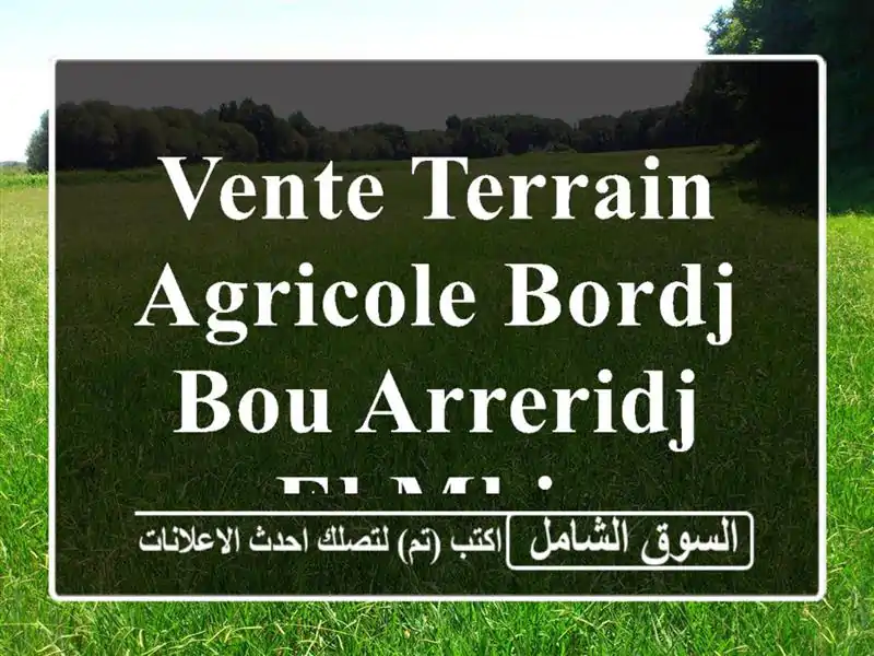 Vente Terrain Agricole Bordj Bou Arreridj El mhir