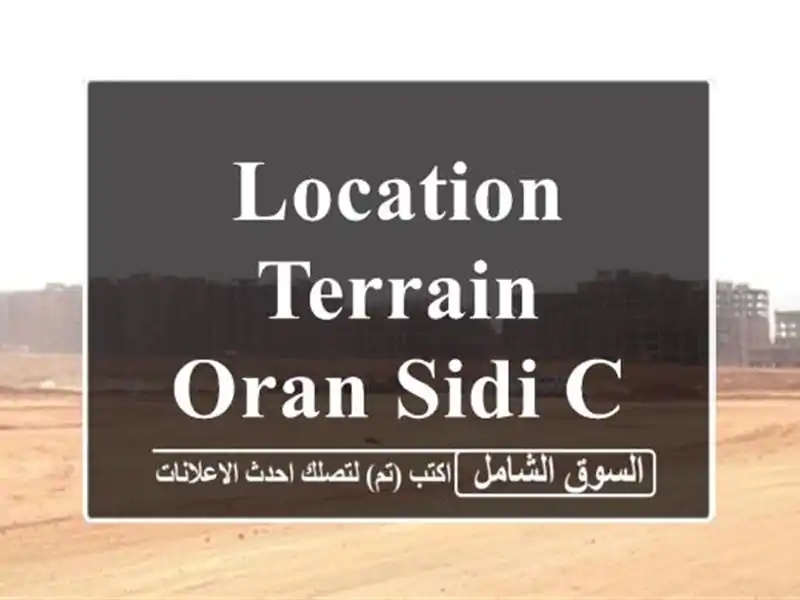 Location Terrain Oran Sidi chami