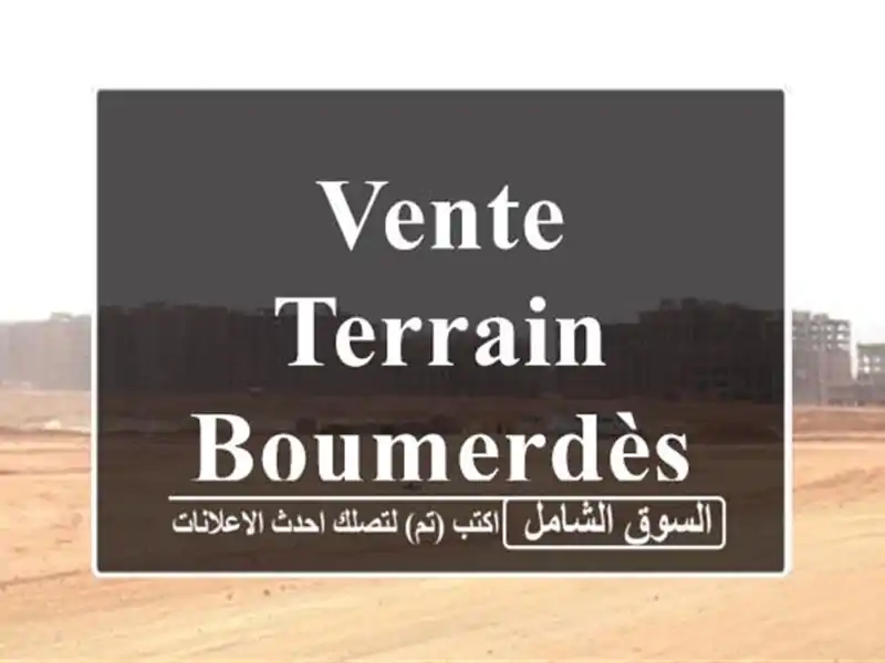Vente Terrain Boumerdès Hammedi