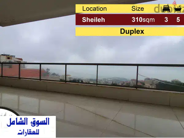 Sheileh 310m2  Duplex  Brand New  Private Street Panoramic ViewTO