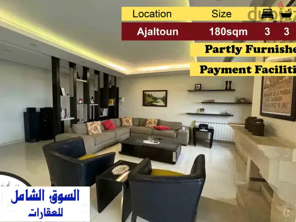 Ajaltoun 180m2  Partly Furnished  Super Upgraded  View  Catch  MY