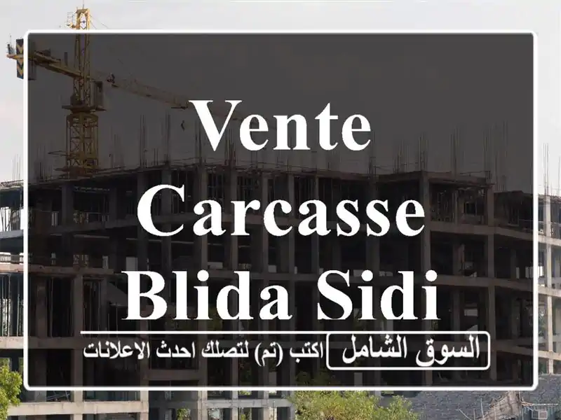 Vente Carcasse Blida Sidi moussa