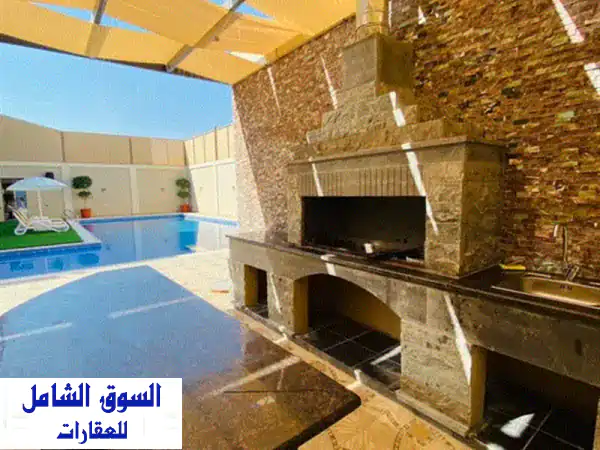 شاليهات (Mazaj Villas) البحر الميت  منطقة البحيرة خدمات فندقية وبرك مدفية #شاليه #مزرعة