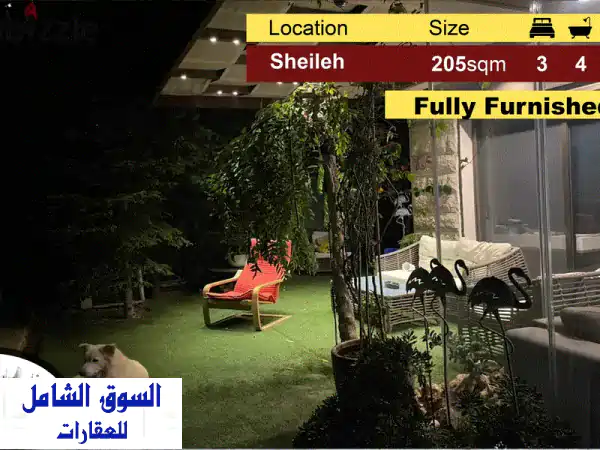Sheileh 205m2  100m2 Garden  Fully Furnished  Private Entrance  MY