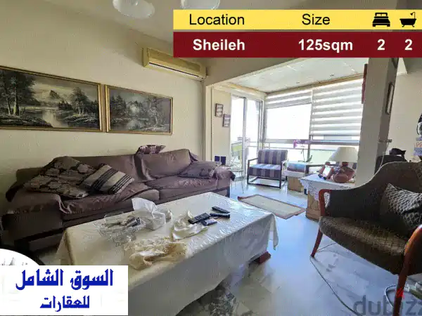 Sheileh 125m2  Well Maintained  Partial View  Prime Location  TO