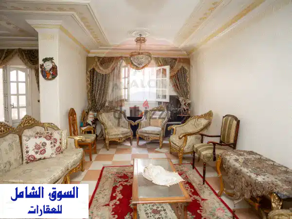 شقة للبيع 210 م كفرعبده (خطوات من ش أبو قير)