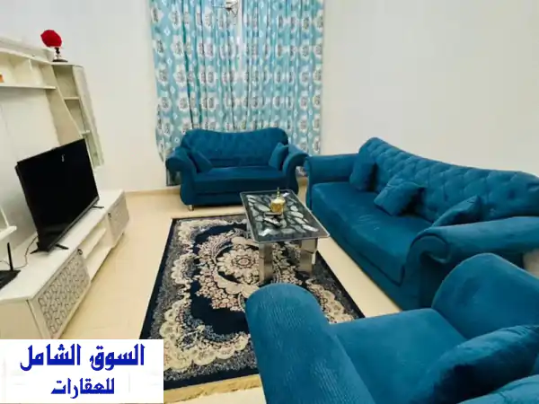 شقة مفروشة غرفة وصالة للإيجار الشهري في عجمان...
