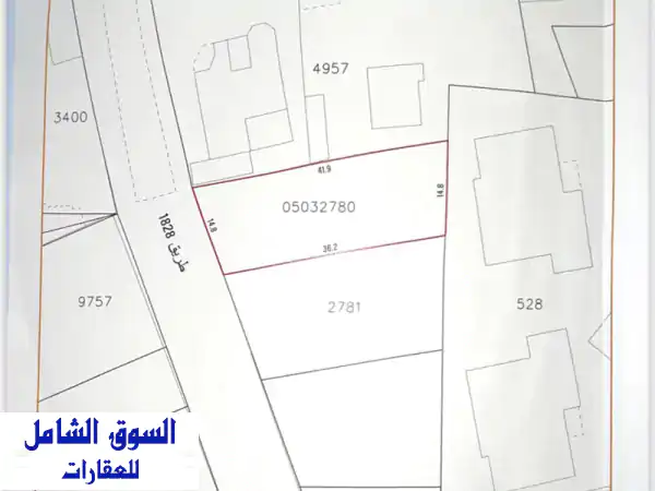مباشر للبيع أرض سكنية في باربار مساحتها 569.1 متر مربع وسعر القدم ب 28 ألف دينار وقابل للتفاوض ...