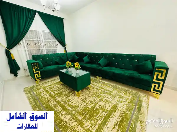في عجمان بدون عمولة ارخص شقة غرفتين وصالون...