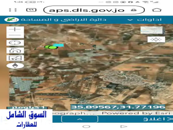 مزرعة في الخضرا حوض جبيل مساحة 6150 متر مفروزة، غرب مشروع الاندلسبه، مقام عليها بناء طابقين مسطح ...