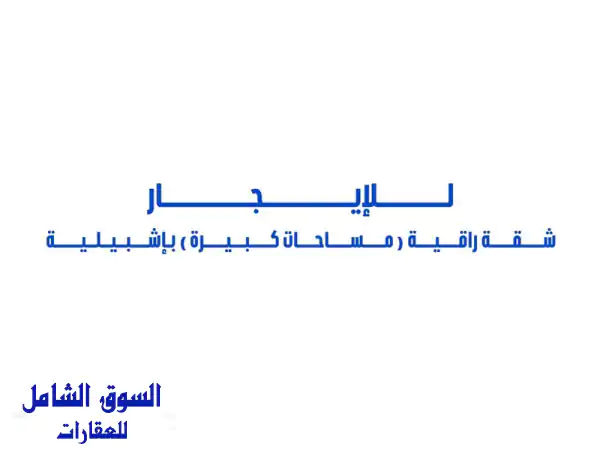 للإيجار شقة راقية (مساحات كبيرة) بالدور الأول...