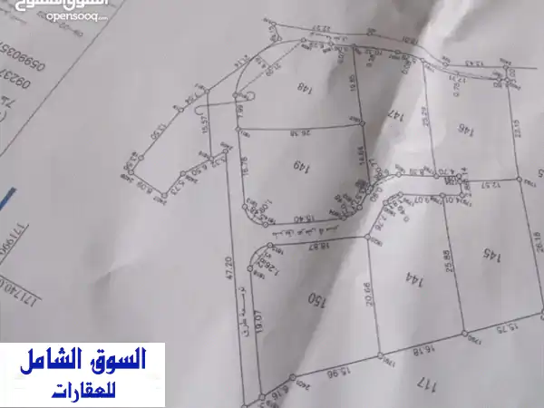 ارض للبيع في جماعين منطقة الخنادق (مراح ابو أعمر )