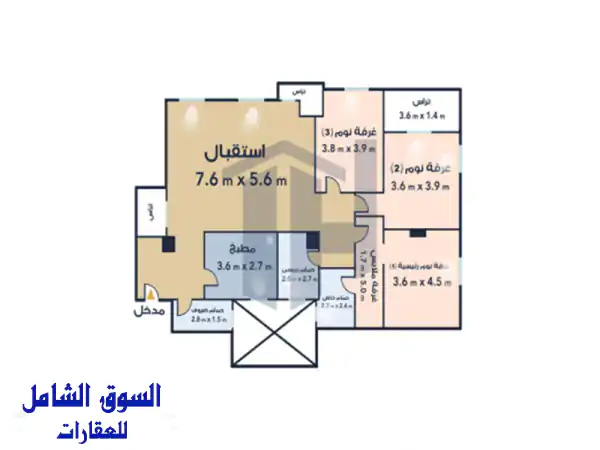 شقة لإعادة البيع 190م ( villete ) التجمع الخامس  14,000,000 ج...