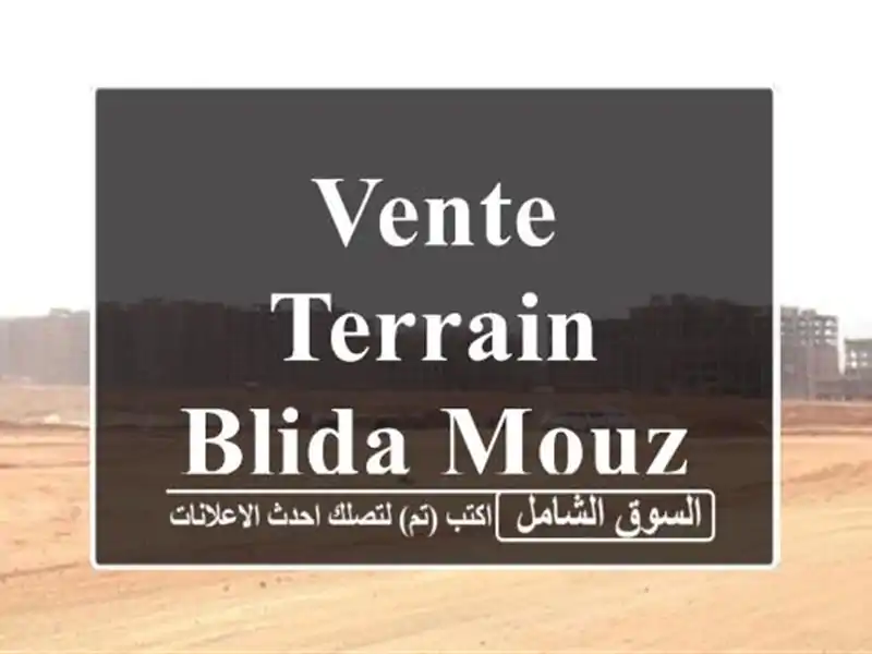 Vente Terrain Blida Mouzaia