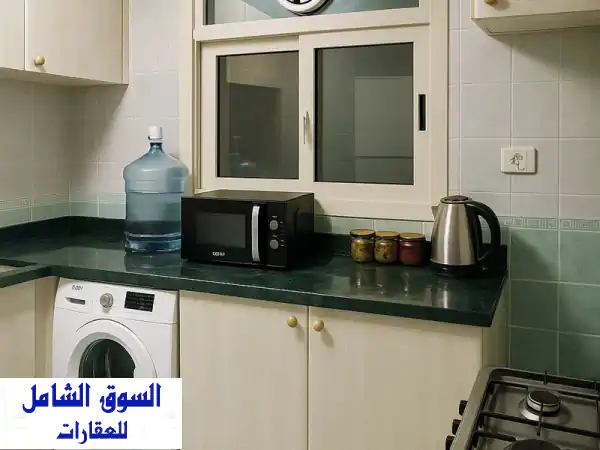 شقة مفروشة للإيجار في القاسمية: غرفة وصالة سكن عائلي | قرب حديقة المحطة ومسجد الملك فيصل | شامل نت 3500 د.إ