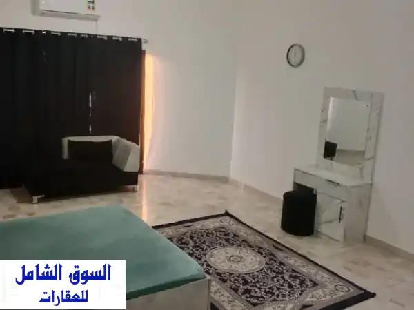 استوديو مفروش جديد للإيجار الشهري بالعزيبة |...