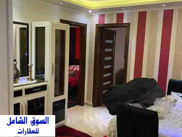 مفروش مكيف سموحة 3 غرف وريسبشن اول سكن قرب نادى...