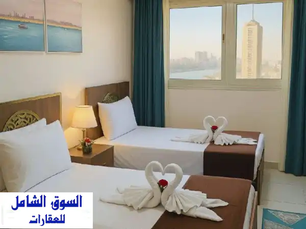 شقة فندقية مفروشة للايجار اليومي | إطلالة مباشرة...