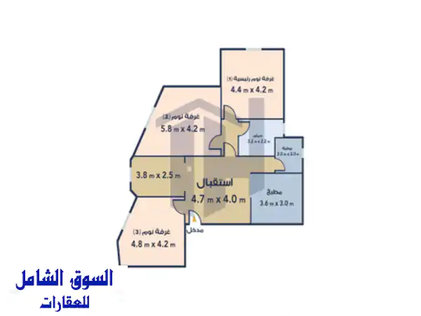 شقة فاخرة 178م² على شاطئ ميامي - فرصة ذهبية للاستثمار!