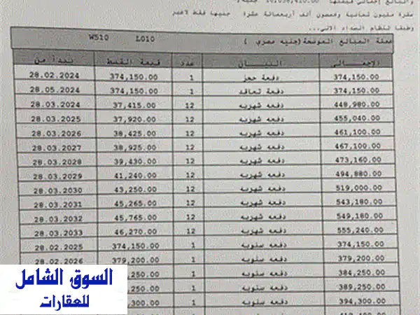 شقة فاخرة 142م² بفيو بانورامي مميز - أقل من سعر الشركة! (B14)