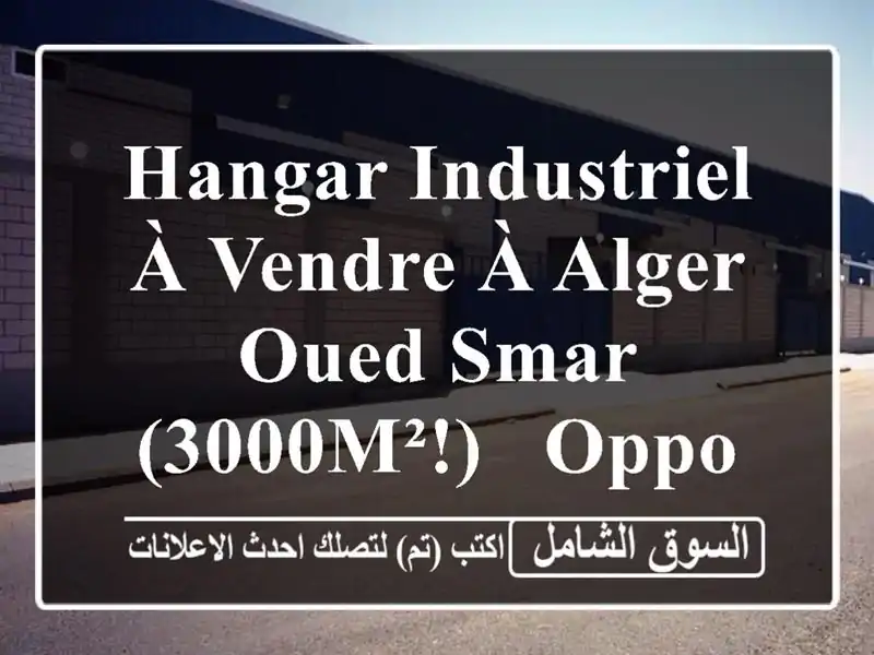 Hangar Industriel à Vendre à Alger - Oued Smar (3000m²!) - Opportunité d'Investissement