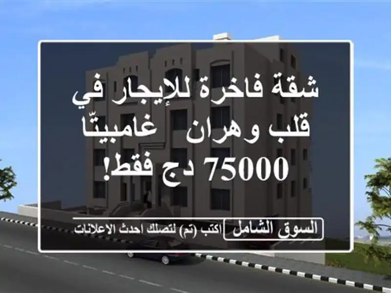 شقة فاخرة للإيجار في قلب وهران - غامبيتّا - 75000 دج فقط!