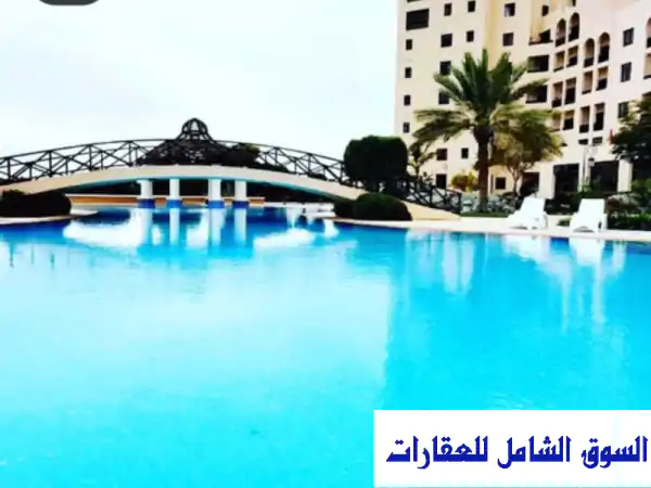 شقة فاخرة مفروشة غرفتين+3 حمامات، إطلالة بحرية...