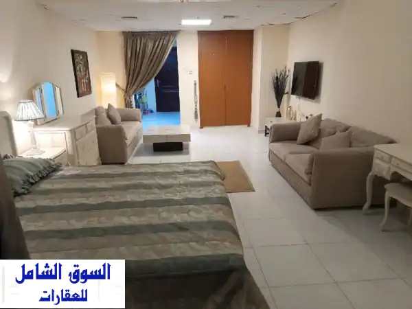 استوديو واسع في أبراج الفالكون، عجمان - مطبخ...