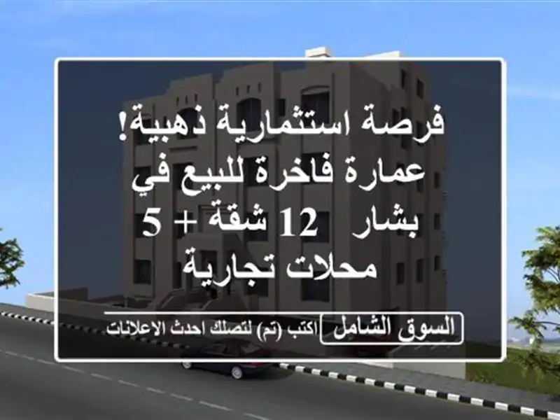 فرصة استثمارية ذهبية! عمارة فاخرة للبيع في بشار -  12...