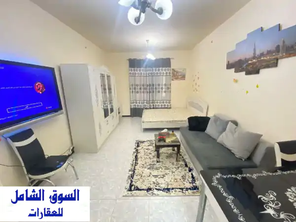 استوديو مفروش فاخر سنويًا في عجمان النعيمية - خلف...