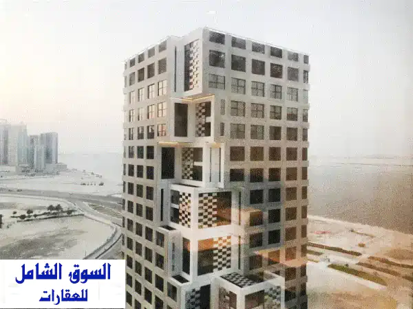استوديو فاخر مطل على البحر والقناة في جزيرة الريم...