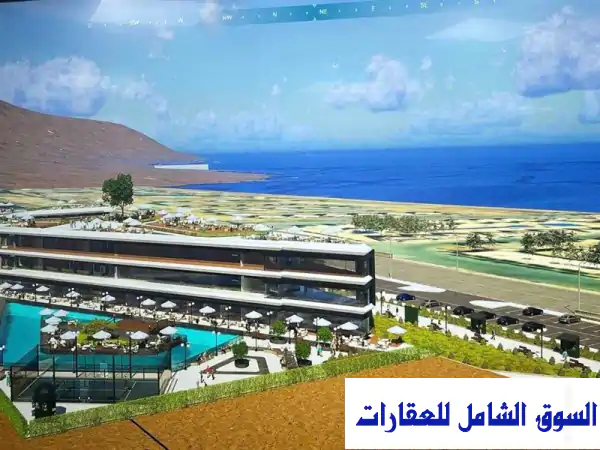 محل تجاري 70م² للبيع بتقسيط في أفضل موقع بالعين السخنة - طريق الجلالة - بلو هب