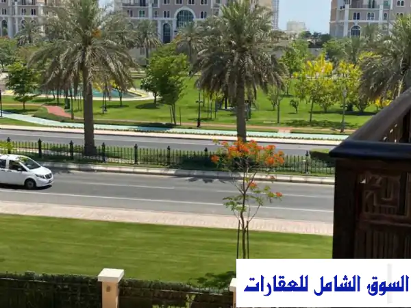 شقق مفروشة فاخرة غرفتين وصالة باللؤلؤة - قطر | إيجار شامل بدون عمولة!