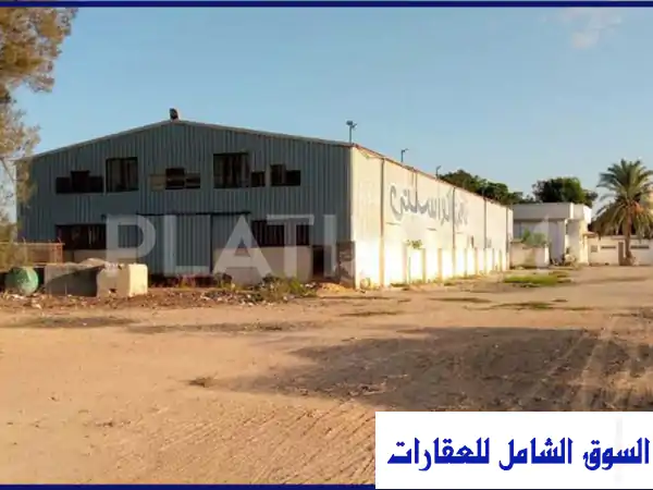 هنجر دوبلكس للإيجار - 2100م² على طريق مصر...