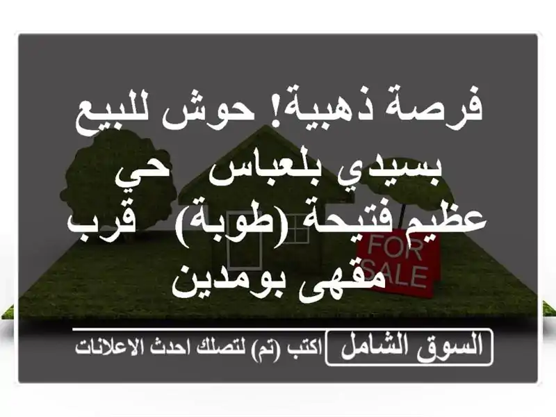 فرصة ذهبية! حوش للبيع بسيدي بلعباس - حي عظيم...
