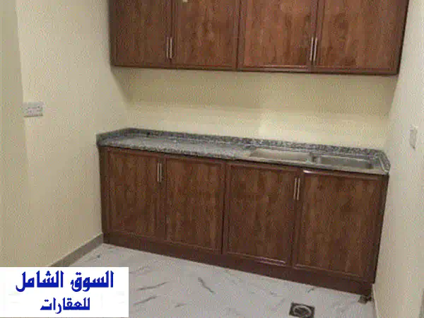 شقة جديدة للإيجار في فلج هزاع - غرفة وصالة وحمام ومطبخ...