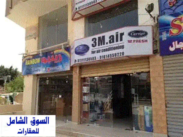 محل تجاري فاخر للإيجار في قلب 6 أكتوبر - واجهة مميزة...