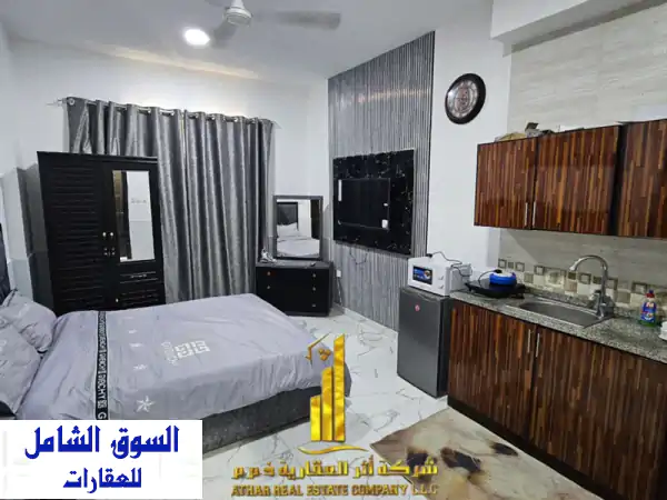 استوديو مفروش فاخر في عجمان - إطلالة مميزة وقرب من الشارقة ودبي!