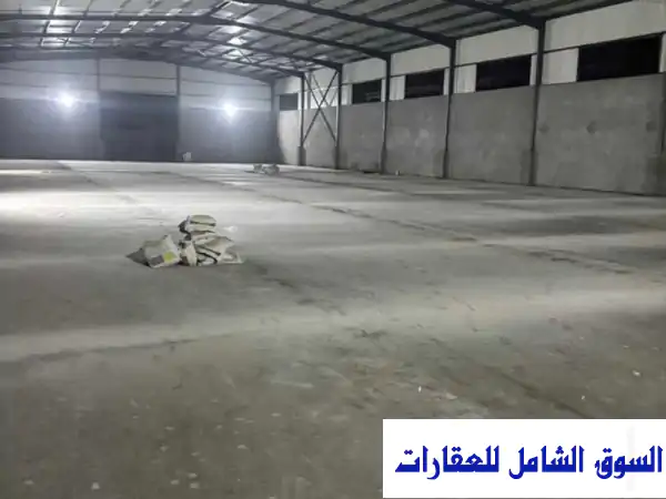 مخزن للإيجار 1500م² في أنشاص الصناعية - أمام...