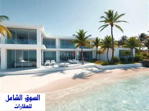 فيلا بحرية فاخرة VIP للإيجار في مراسي الساحل الشمالي - شاطئ خاص! 2500 متر مربع