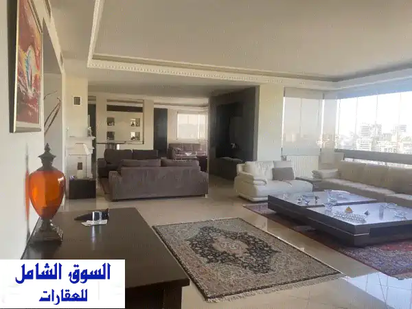 شقة فاخرة للإيجار في بعبدا بإطلالة بحرية خلابة -...