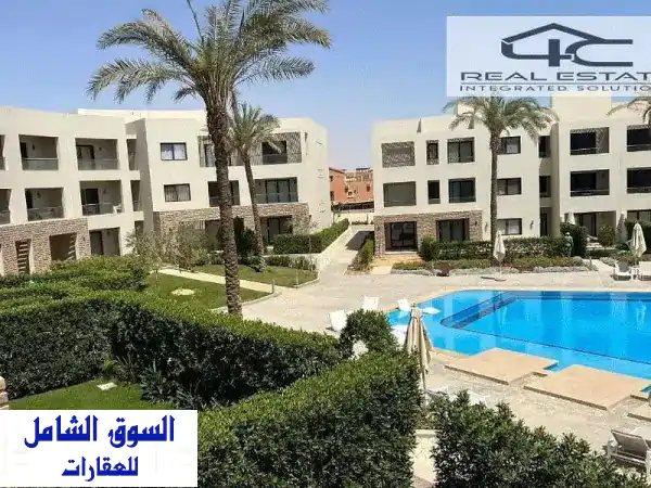 شاليه فاخر 124م + حديقة 80م في أزهى العين السخنة!  (أقل...